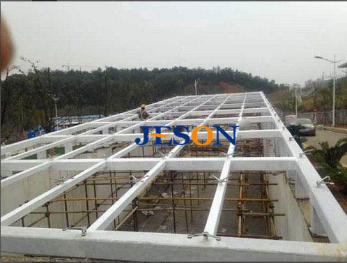 耀世娱乐幕墙工程案例：湖北黄石北站地下车库入口01