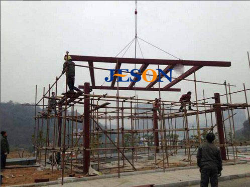 耀世娱乐幕墙工程案例：湖北黄石北站地下车库入口02